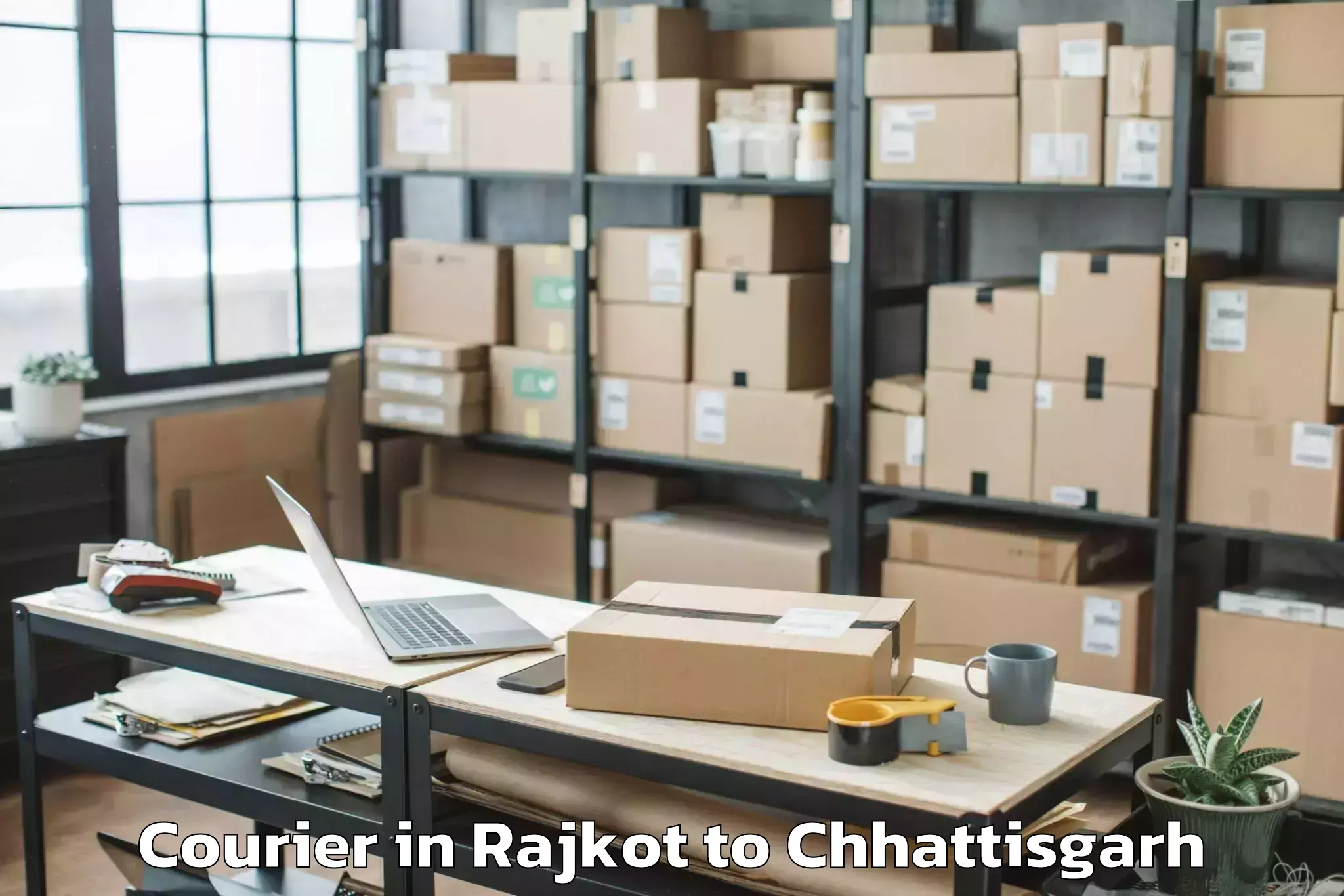 Reliable Rajkot to Dondi Luhara Courier